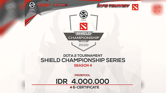 turnamen dota dota2 juni 2020 shield championship series season 4 logo