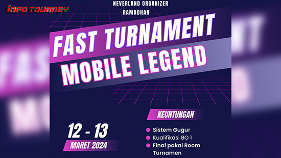 turnamen ml mlbb mole mobile legends maret 2024 neverland organizer logo