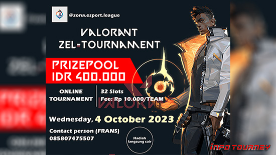 turnamen valorant oktober 2023 zona esport league logo