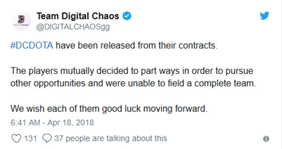 digital chaos membubarkan tim dota2