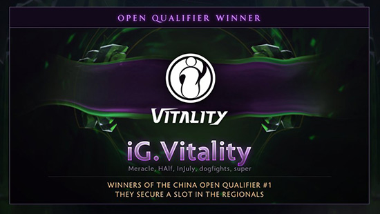 tim ig vitality mendapatkan 1 slot untuk kualifikasi regional