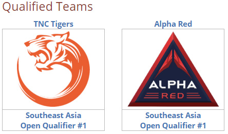 tim south east asia yang lolos dari fase pertama kualifikasi terbuka the international 8