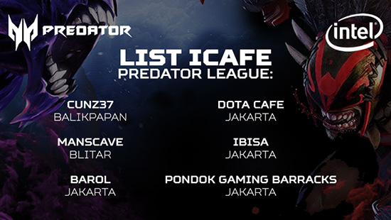 acer predator league 2018 icafe