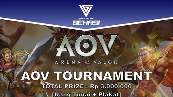 turnamen aov arena of valor bekasi digital festival mei 2018 logo