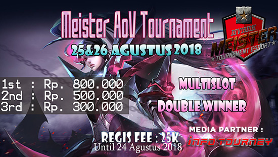 turnamen aov arena of valor meister aov tournament agustus 2018 logo