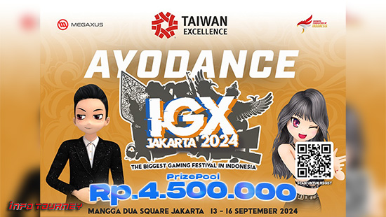turnamen audition ayodance september 2024 igx jakarta 2024 logo