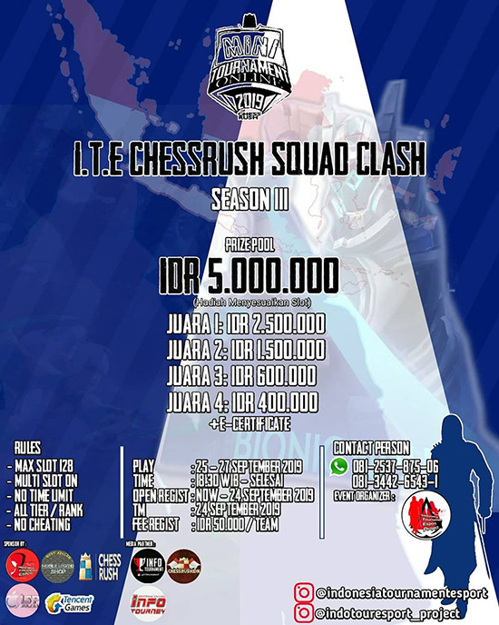 turnamen chess rush chessrush september 2019 ite squad season 3 poster