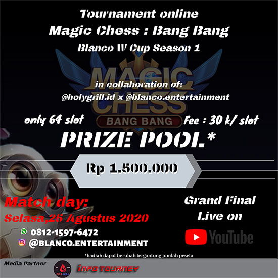 turnamen magic chess magicchess agustus 2020 blanco w cup season 1 poster