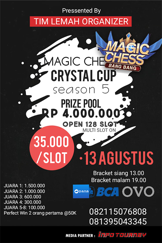turnamen magic chess magicchess agustus 2020 crystal cup season 5 poster