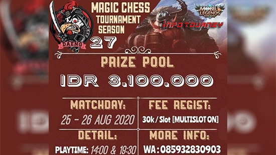 turnamen magic chess magicchess agustus 2020 daeng season 27 logo