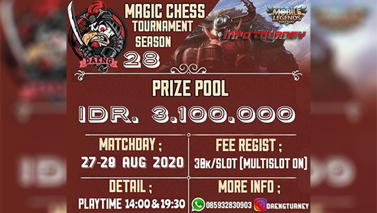turnamen magic chess magicchess agustus 2020 daeng season 28 logo