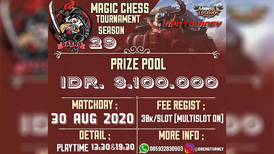 turnamen magic chess magicchess agustus 2020 daeng season 29 logo