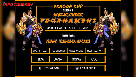 turnamen magic chess magicchess agustus 2020 dragon cup season 3 logo