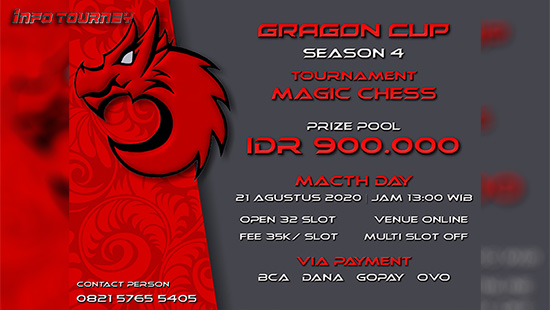 turnamen magic chess magicchess agustus 2020 dragon cup season 4 logo