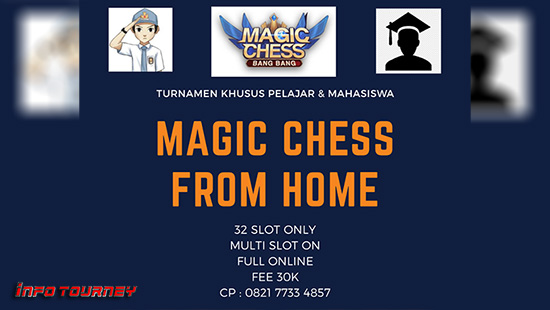 turnamen magic chess magicchess agustus 2020 from home logo