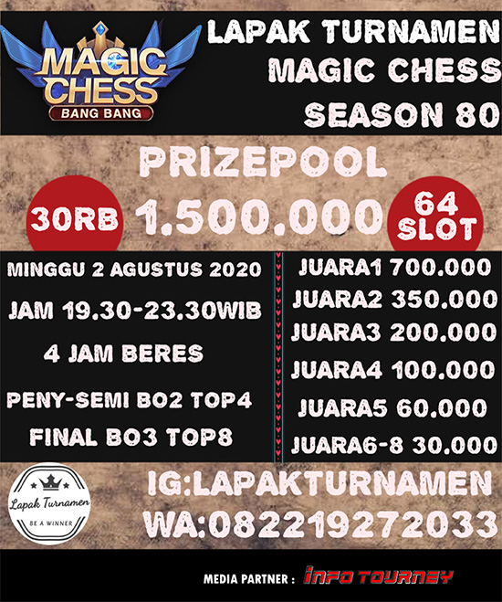turnamen magic chess magicchess agustus 2020 lapak turnamen season 80 poster