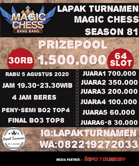 turnamen magic chess magicchess agustus 2020 lapak turnamen season 81 poster