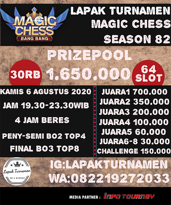 turnamen magic chess magicchess agustus 2020 lapak turnamen season 82 poster