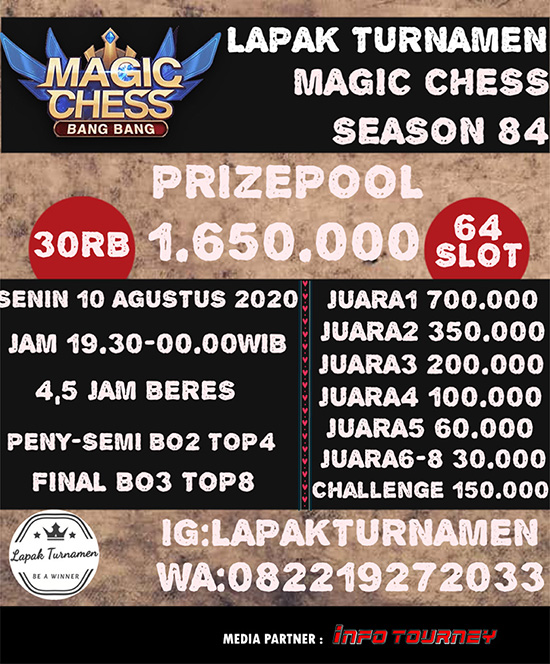 turnamen magic chess magicchess agustus 2020 lapak turnamen season 84 poster