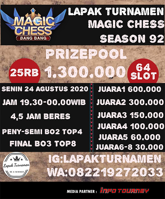 turnamen magic chess magicchess agustus 2020 lapak turnamen season 92 poster