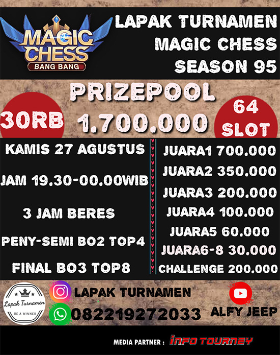 turnamen magic chess magicchess agustus 2020 lapak turnamen season 95 poster
