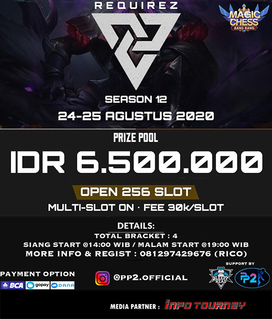 turnamen magic chess magicchess agustus 2020 requirez season 12 poster
