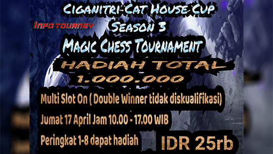 turnamen magic chess magicchess april 2020 cat house cup season 3 logo