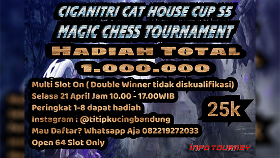 turnamen magic chess magicchess april 2020 cat house cup season 5 logo
