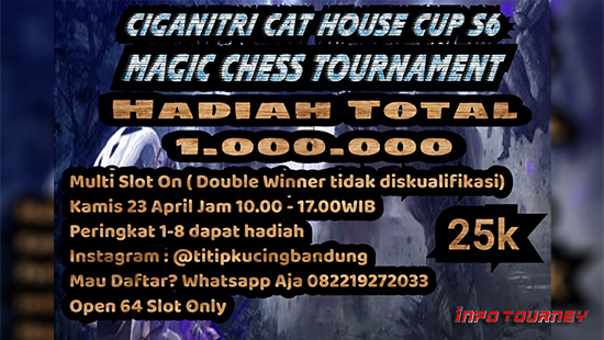 turnamen magic chess magicchess april 2020 cat house cup season 6 logo