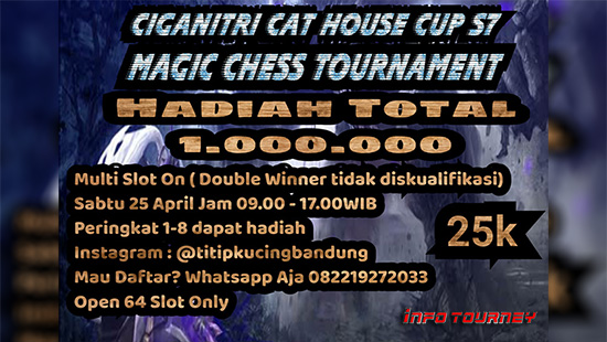 turnamen magic chess magicchess april 2020 cat house cup season 7 logo