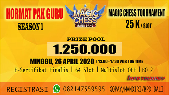 turnamen magic chess magicchess april 2020 hormat pak guru season 1 poster