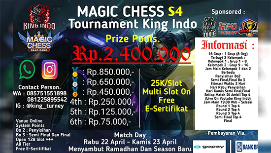 turnamen magic chess magicchess april 2020 king indo season 4 logo