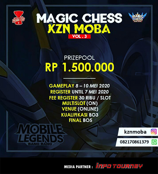 turnamen magic chess magicchess april 2020 kzn moba season 3 poster