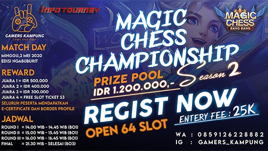 turnamen magic chess magicchess mei 2020 gamers kampung season 2 logo 1