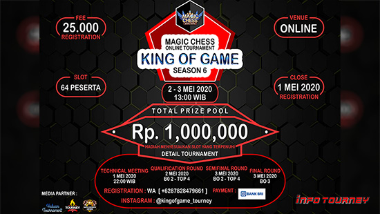turnamen magic chess magicchess mei 2020 king of game season 6 logo