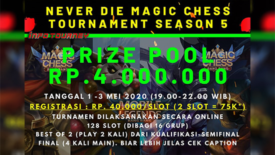 turnamen magic chess magicchess mei 2020 never die season 5 logo