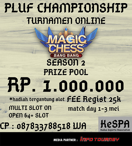 turnamen magic chess magicchess mei 2020 pluf championship season 2 poster