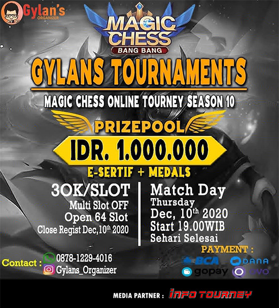 turnamen magic chess magicchess desember 2020 gylans season 10 poster