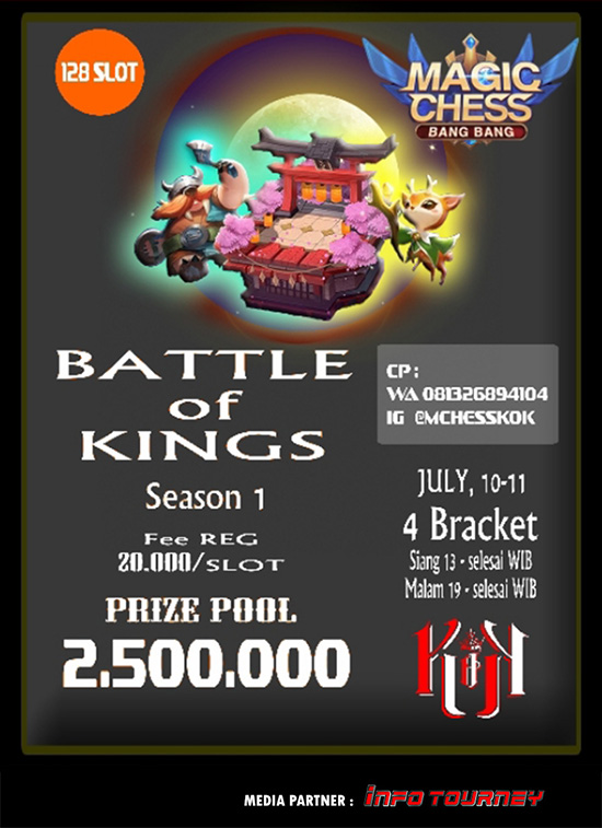 turnamen magic chess magicchess juli 2020 battle of kings season 1 poster