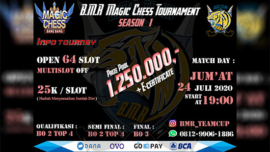turnamen magic chess magicchess juli 2020 bmr cup season 1 logo