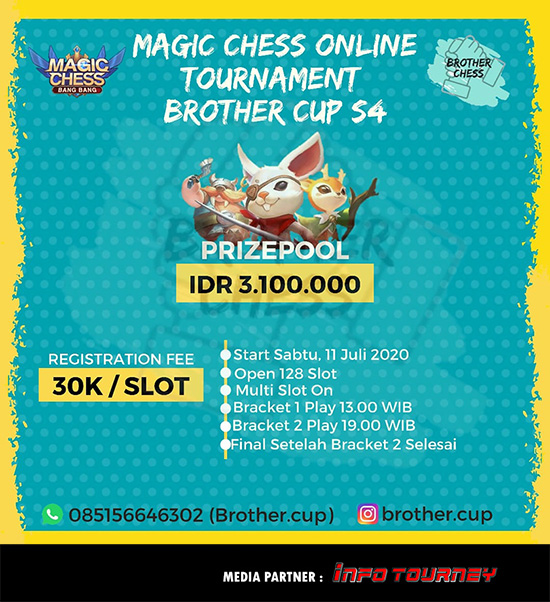 turnamen magic chess magicchess juli 2020 brother cup season 4 poster