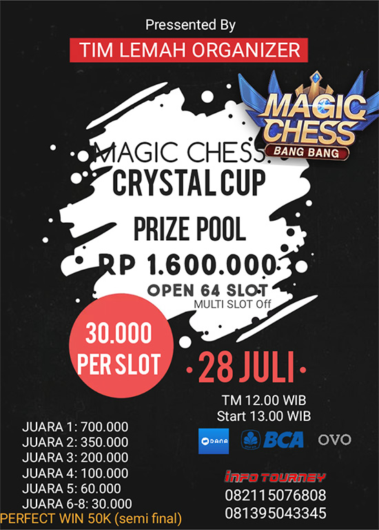 turnamen magic chess magicchess juli 2020 crystal cup 2 poster