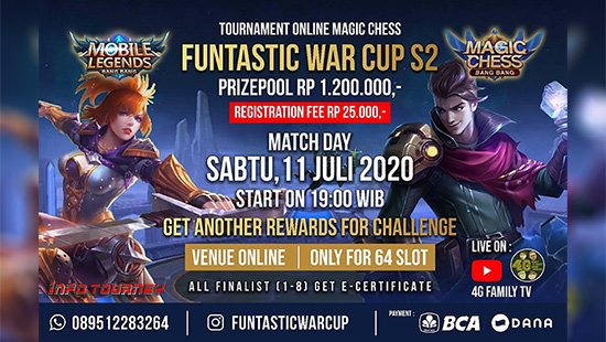 turnamen magic chess magicchess juli 2020 funtastic war cup season 2 logo