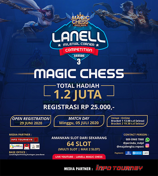 turnamen magic chess magicchess juli 2020 lanell millenial corner season 3 poster