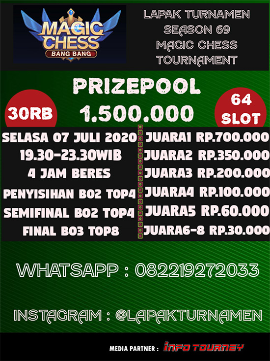 turnamen magic chess magicchess juli 2020 lapak turnamen season 69 poster