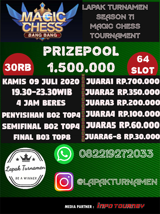 turnamen magic chess magicchess juli 2020 lapak turnamen season 71 poster