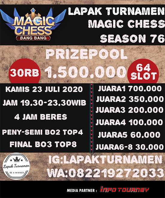 turnamen magic chess magicchess juli 2020 lapak turnamen season 76 poster