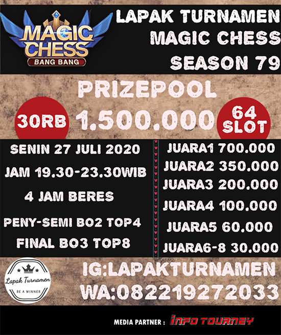 turnamen magic chess magicchess juli 2020 lapak turnamen season 79 poster