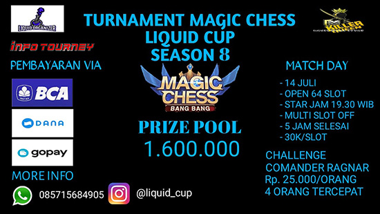 turnamen magic chess magicchess juli 2020 liquid cup season 8 logo