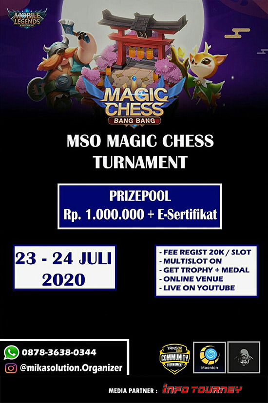 turnamen magic chess magicchess juli 2020 mso esport season 5 poster